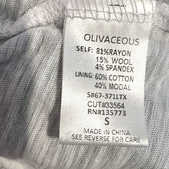 Olivaceous Black white layered sweater long sleeve top S - Picture 6 of 9